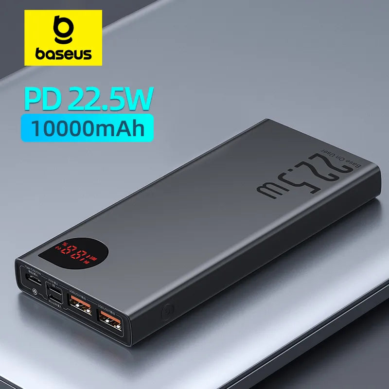 Power Bank 10000mAh with 22.5W PD Fast Charging Powerbank Portable Battery Charger For iPhone 15 14 13 12 Pro Max