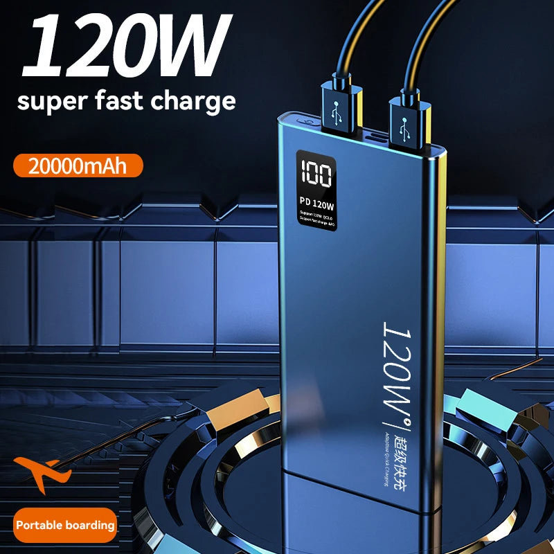 Xiaomi  120W High Capacity Power Bank 30000mAh Fast Charging Powerbank Portable Battery Charger For iPhone  Samsung Huawei