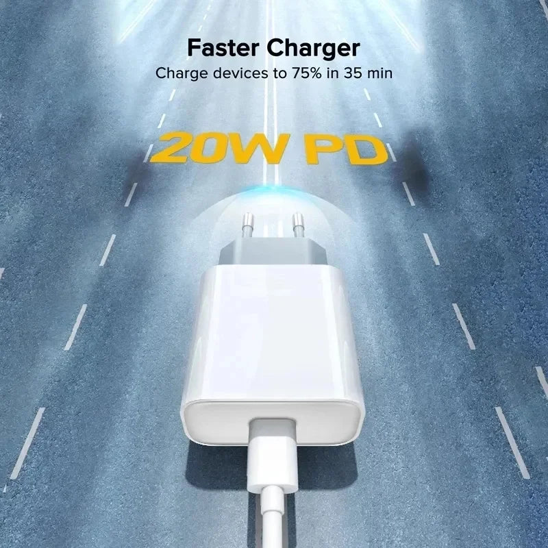 20W Type C Fast Charger for iPhone 14 13 12 11 Pro Max Mini XR SE Plus iPad Macsafe Magnetic Wireless Charging