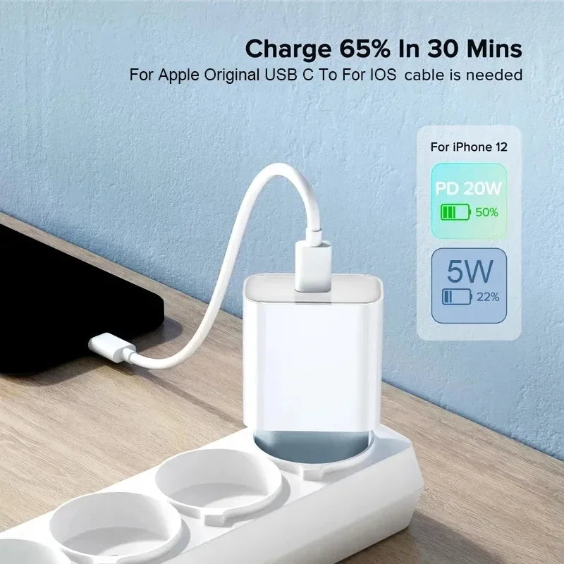 20W Type C Fast Charger for iPhone 14 13 12 11 Pro Max Mini XR SE Plus iPad Macsafe Magnetic Wireless Charging